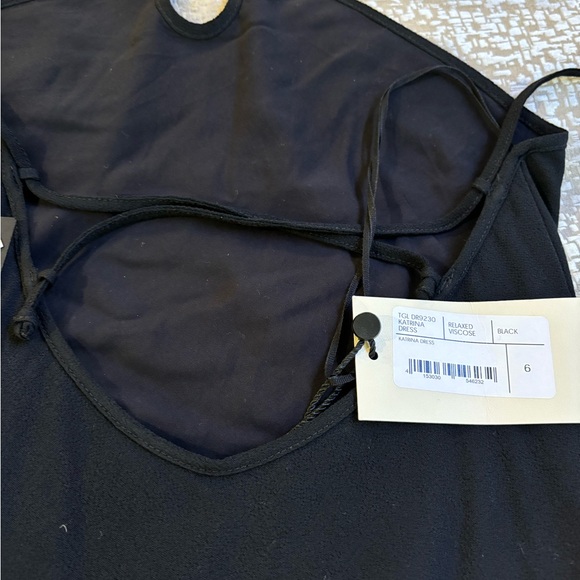 NWT Three Graces London Katrina Jersey maxi  Dress, black in size 6. - Picture 13 of 13